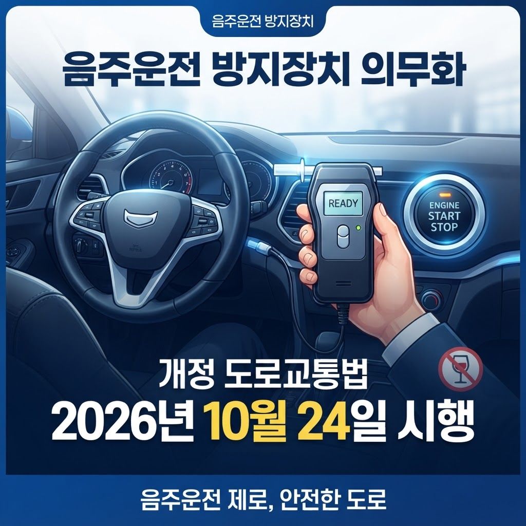 2026년 10월 24일 음주운전 방지장치 의무화