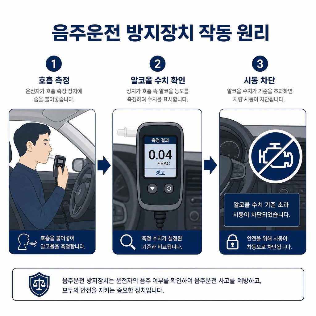 음주운전 방지장치 작동 원리